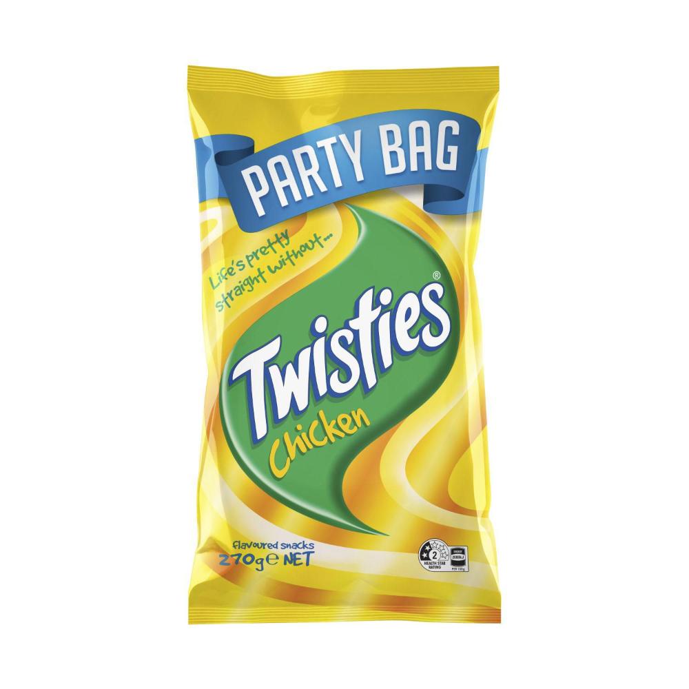 Smith's Twisties Snacks Party Bag Share Pack Chicken Cheese - 270g