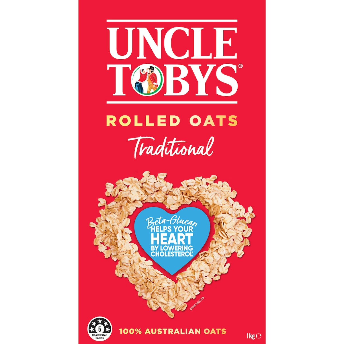 Uncle Tobys Rolled Oats Traditional Porridge 1kg