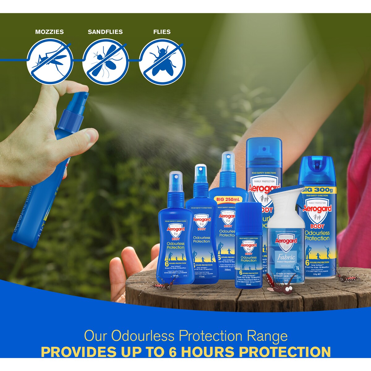 Aerogard Odourless Insect Repellent Spray 300g