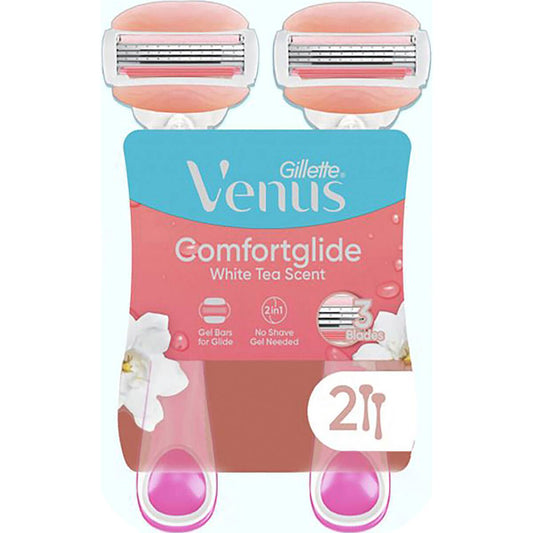 Gillette Venus Comfortglide White Tea Disposable Razor 2 Pack