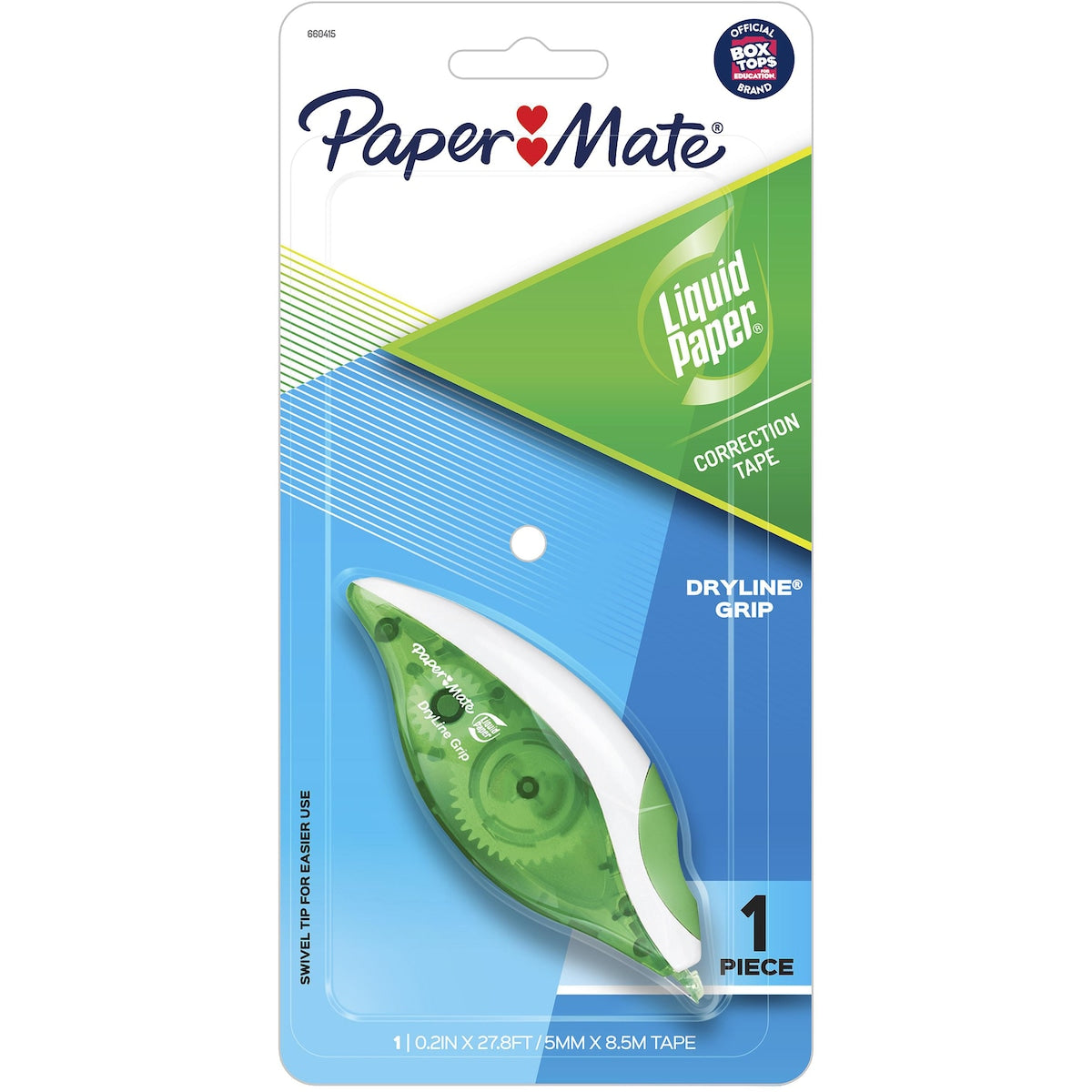 Paper Mate Liquid Paper Dryline Grip White Out Correction Tape Each