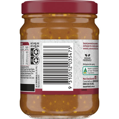 MasterFoods Relish Cafe Green Tomato 250g