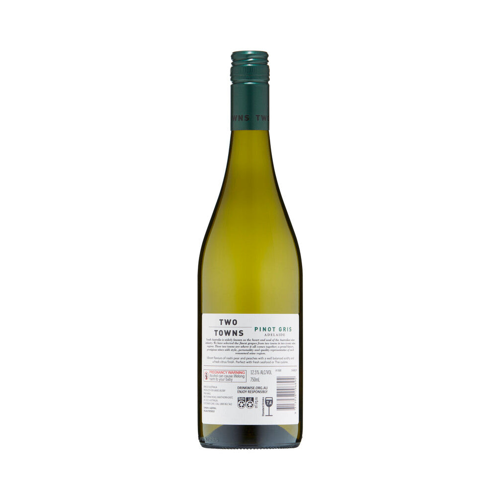 Two Towns Adelaide Hills Pinot Gris 750ml - 1 Each
