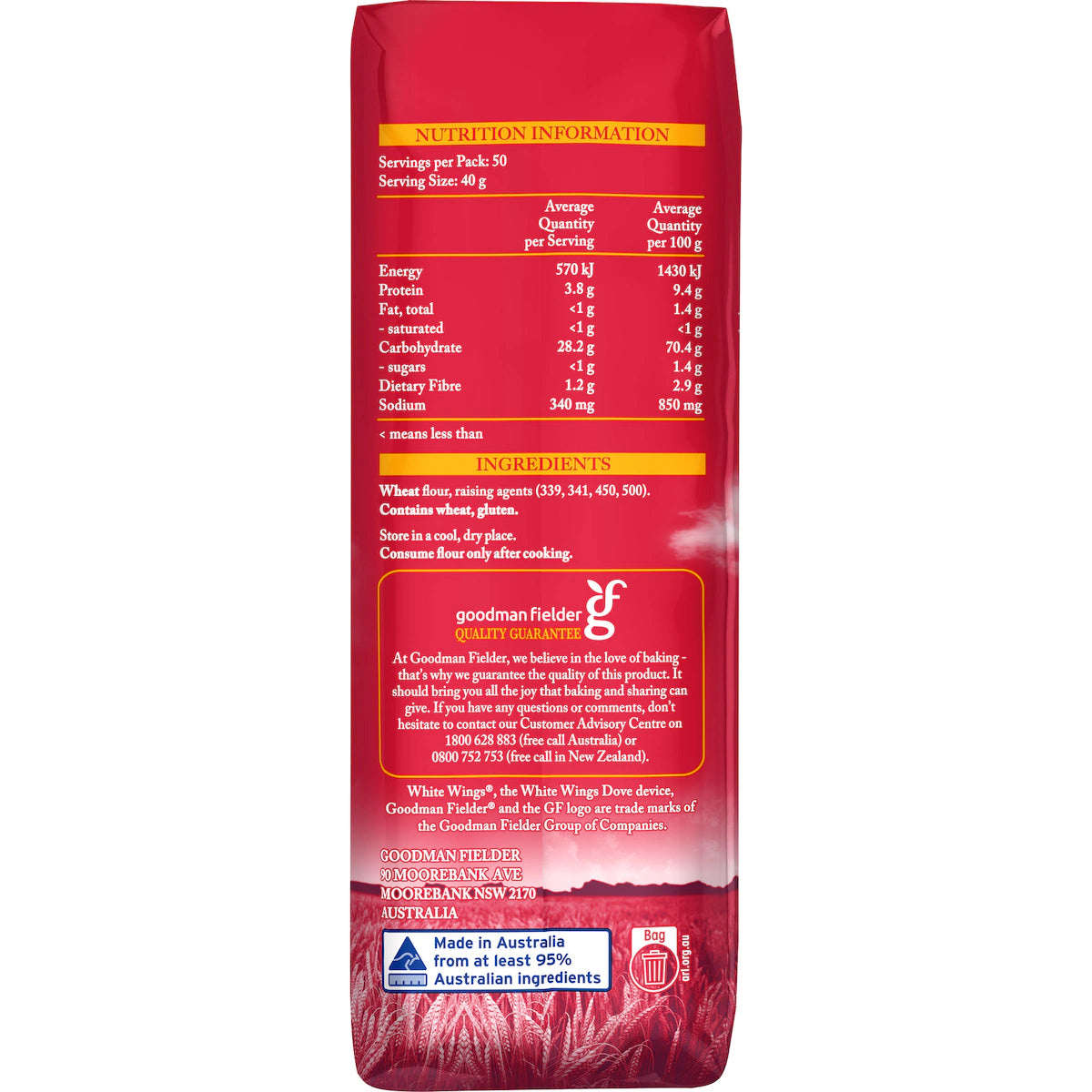 White Wings Self Raising Flour | 2kg