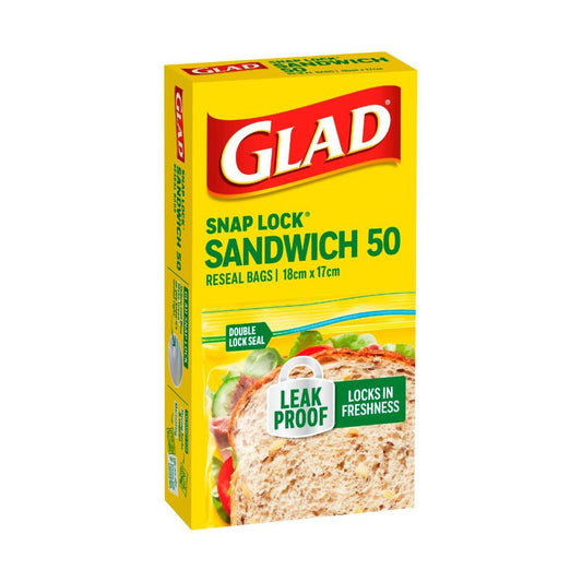Glad Snap Lock Sandwich Bags - 50 pack