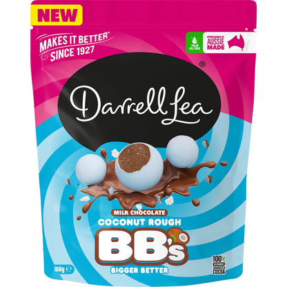 Darrell Lea Milk Chocolate Coconut Rough Bb's 168g