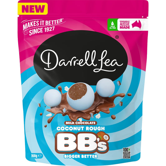 Darrell Lea Milk Chocolate Coconut Rough Bb's 168g