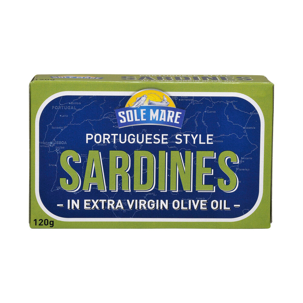 Sole Mare Portuguese Style Sardines In Extra Virgin Olive Oil - 120g
