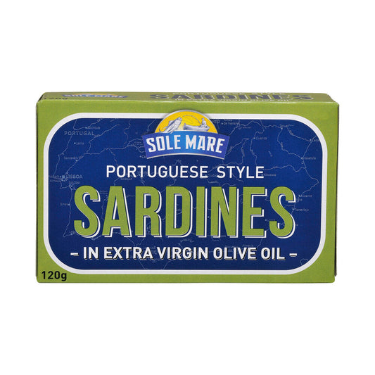 Sole Mare Portuguese Style Sardines In Extra Virgin Olive Oil - 120g