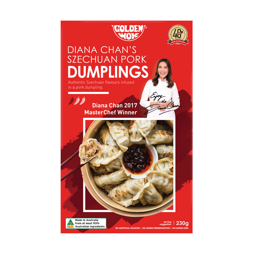 Golden Wok Diana Chan's Szechuan Pork Dumplings - 230g