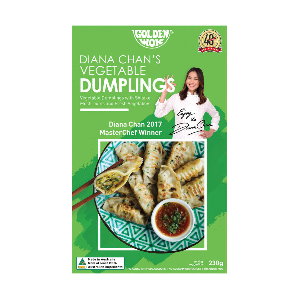 Golden Wok Diana Chan's Vegetable Dumplings - 230g