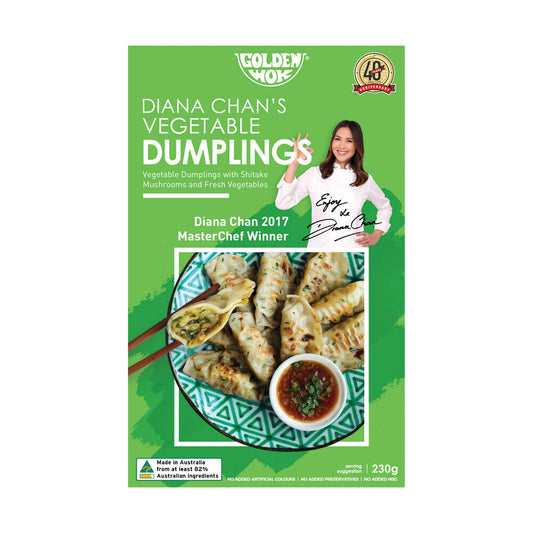 Golden Wok Diana Chan's Vegetable Dumplings - 230g