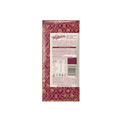 Whittaker's Hawke's Bay Black Doris Plum & Roasted Almonds Dark Chocolate - 100g