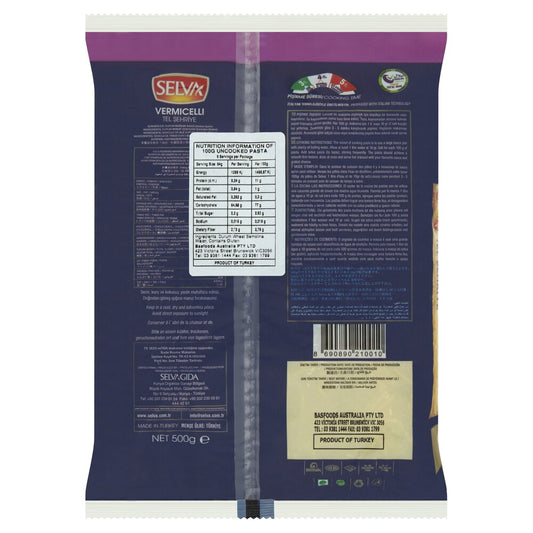 Selva Vermicelli Pasta - 500 GRAM