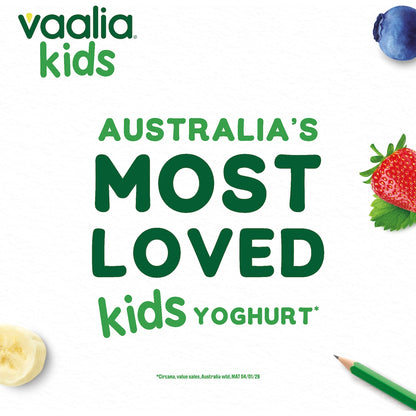 Vaalia Kids Probiotic Yoghurt Pouch Vanilla 140g