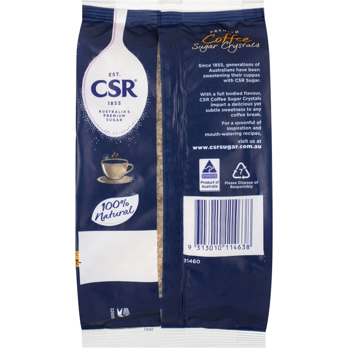 Csr Brown Sugar Coffee Crystals 500g