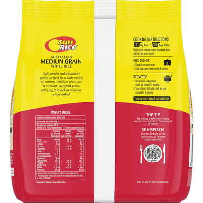 Sunrice White Rice Calrose Medium Grain 2kg