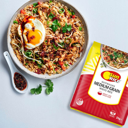 Sunrice Australian White Rice Medium Grain 2kg