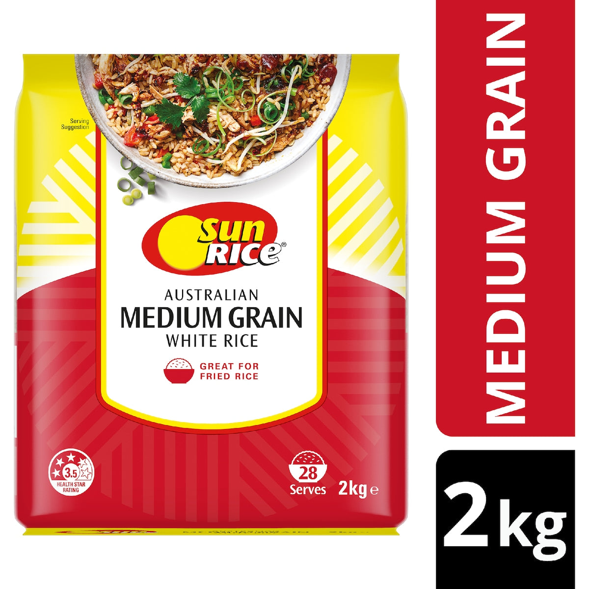 Sunrice Australian White Rice Medium Grain 2kg
