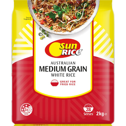 Sunrice Australian White Rice Medium Grain 2kg