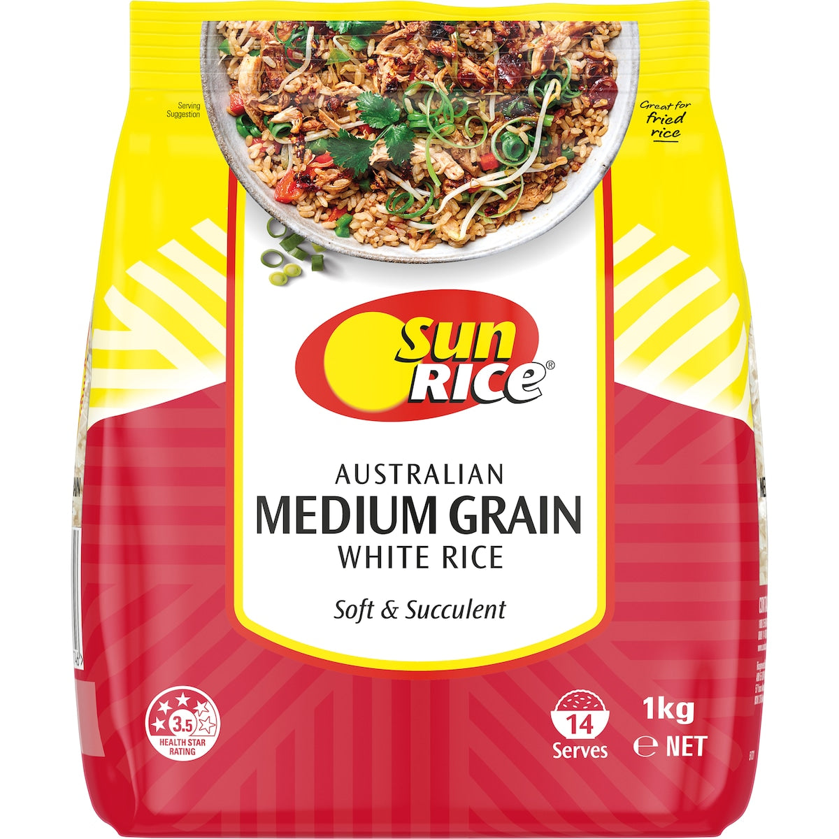 Sunrice Australian White Rice Medium Grain 1kg