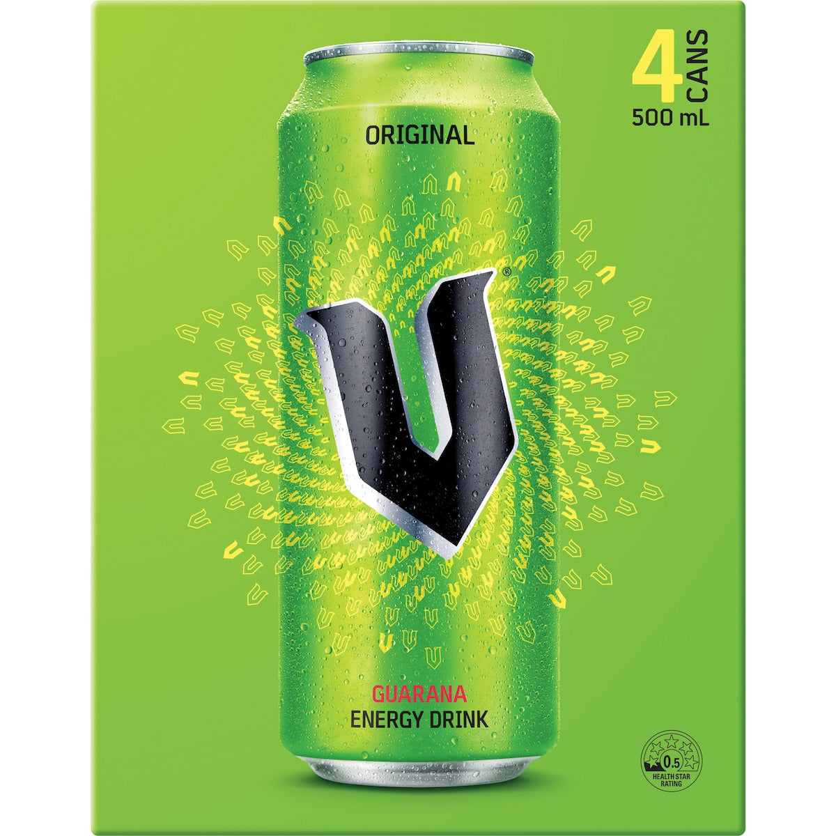 V Energy Drink 500ml X 4 Pack