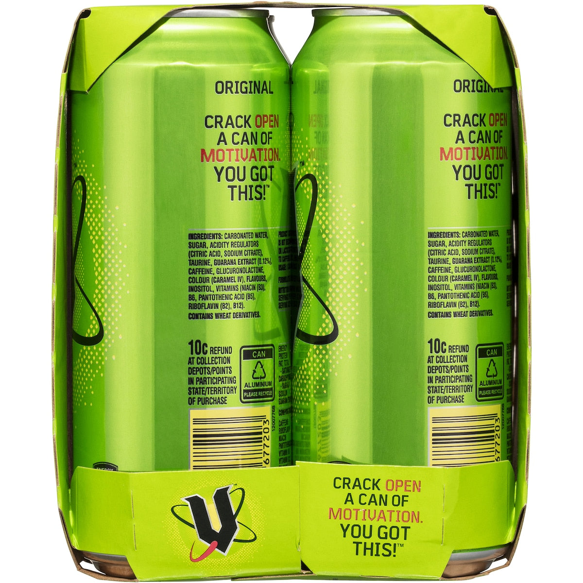 V Energy Drink 500ml X 4 Pack