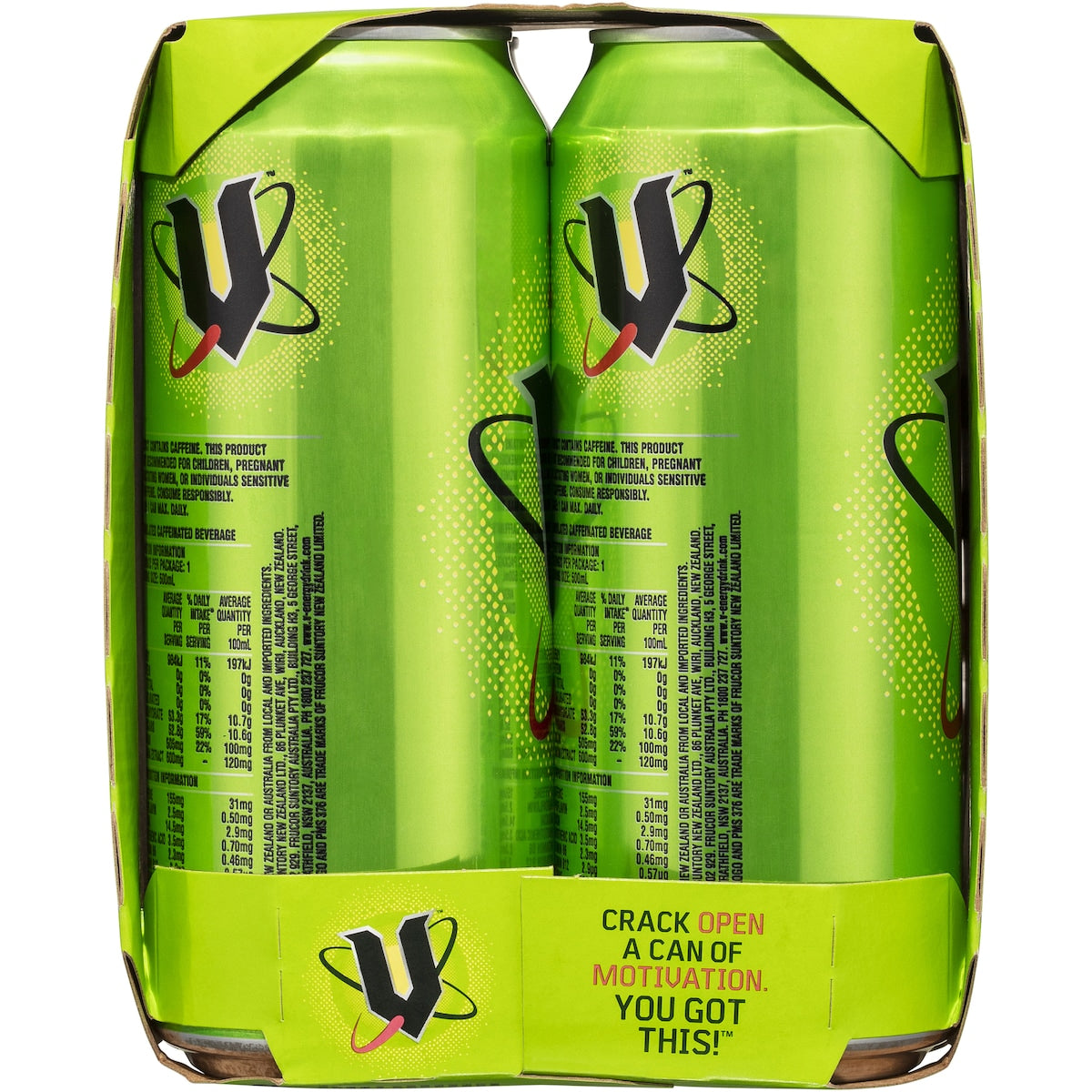 V Energy Drink 500ml X 4 Pack