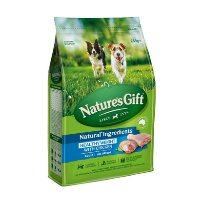 Nature's Gift Sustain Healthy Weight Natural Chicken Dry Dog Food - 2.5kg