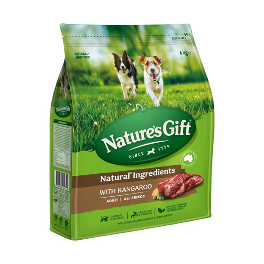 Nature's Gift Adult All Breeds Dry Dog Food With Kangaroo - 6kg