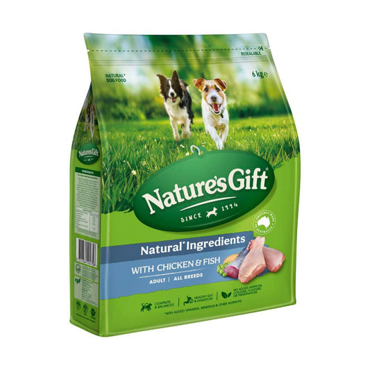 Nature's Gift Sustain Just Natural Dry Dog Food Chicken & Fish - 6 kg