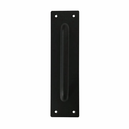 Lemaar D Pull on Plate 250 x 65 x 2mm Black DDA Compliant
