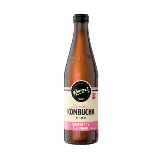 Remedy Kombucha Raspberry Lemonade Drink - 330mL