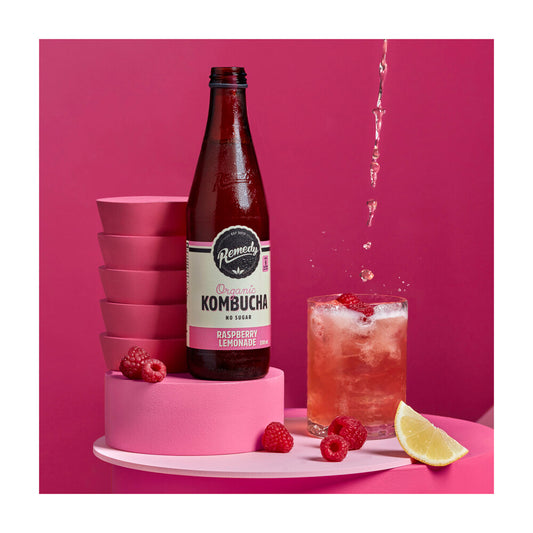 Remedy Kombucha Raspberry Lemonade Drink - 330mL