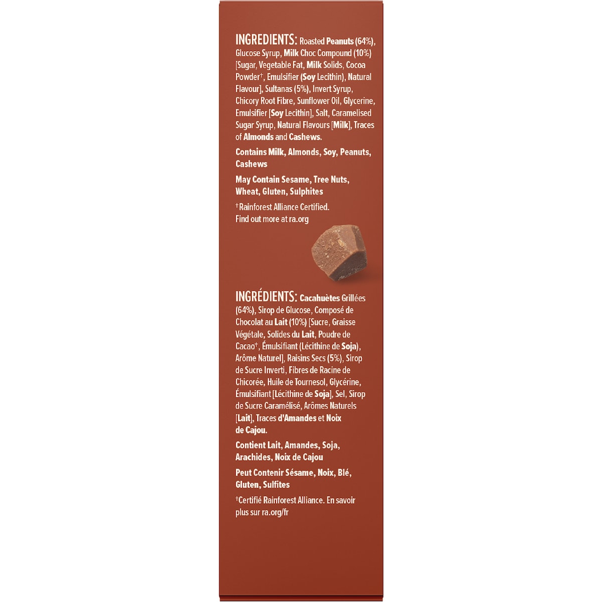 Nice & Natural Roasted Nut Bars Milk Choc 6 Pack