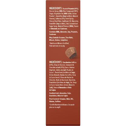 Nice & Natural Roasted Nut Bars Milk Choc 6 Pack
