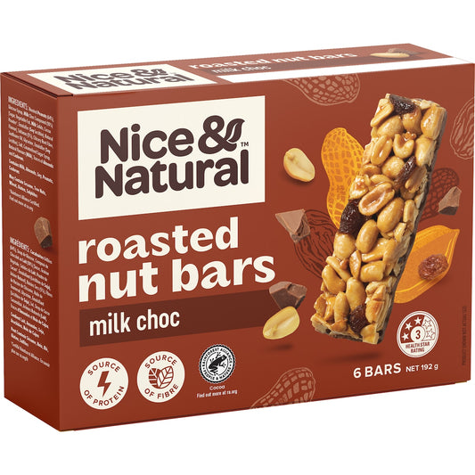 Nice & Natural Nut Bar Chocolate 6 Pack