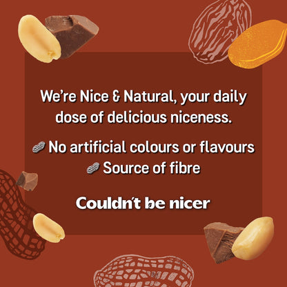 Nice & Natural Roasted Nut Bars Milk Choc 6 Pack