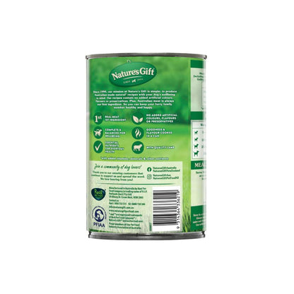 Nature's Gift Adult All Breeds Wet Dog Food Casserole Gravy Lamb Vegetables & Barl ... 700g