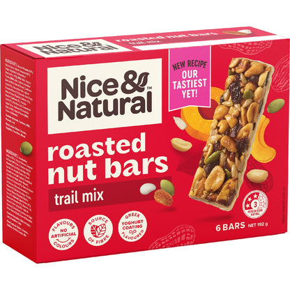 Nice & Natural Roasted Nut Bars Trail Mix 6 Pack