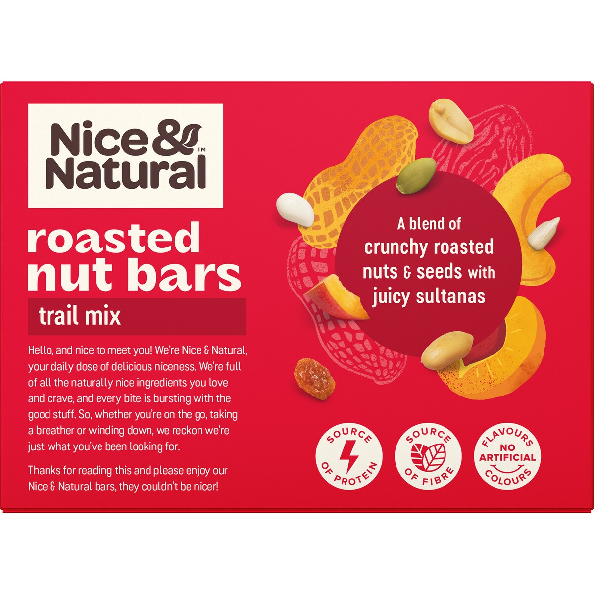 Nice & Natural Nut Bar Trail Mix 6 Pack