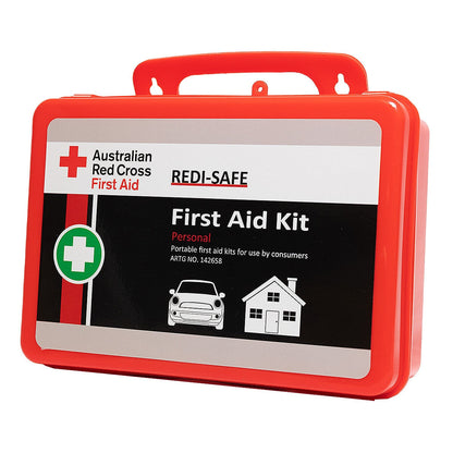 Australian Red Cross Redi-Safe Personal First Aid Kit CCAFAK3W Red