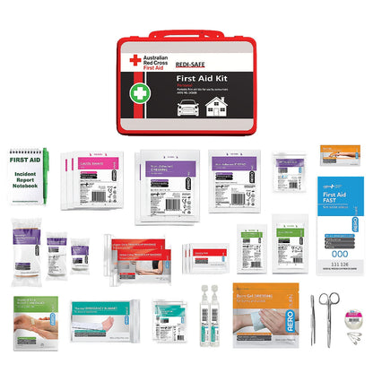 Australian Red Cross Redi-Safe Personal First Aid Kit CCAFAK3W Red