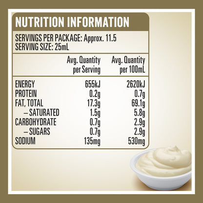Heinz Seriously Good Mayonnaise Original Mayo 295mL