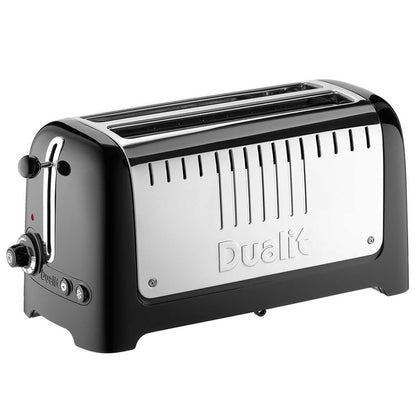 Dualit Long Slot Lite Toaster DU46030 Black Stainless Steel 260mm