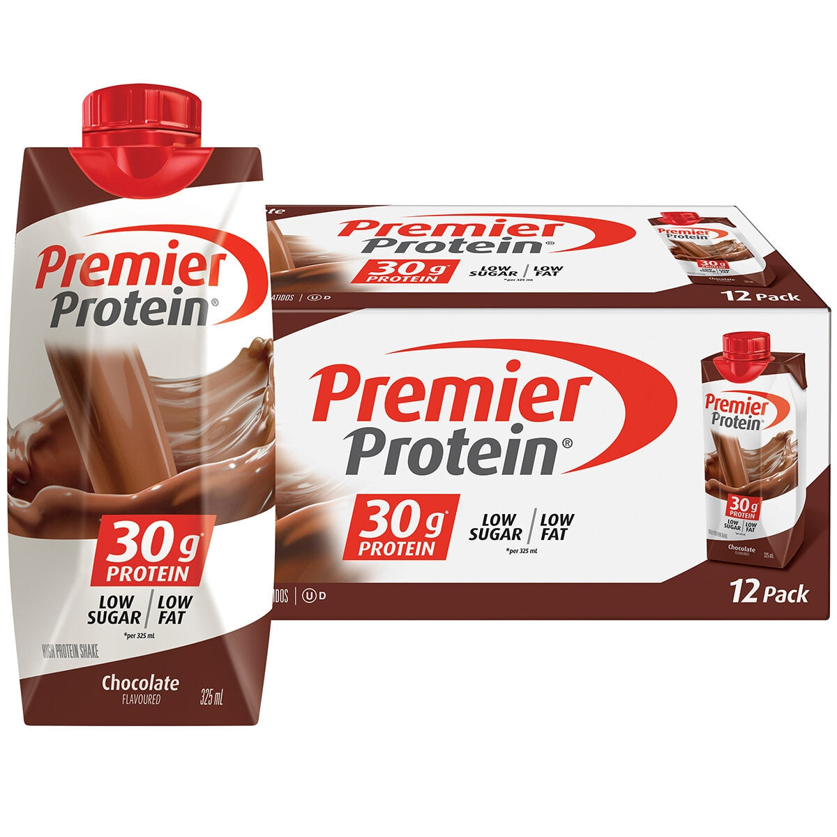 Premier Protein Chocolate Smooth Protein Shakes 24 x 325mL