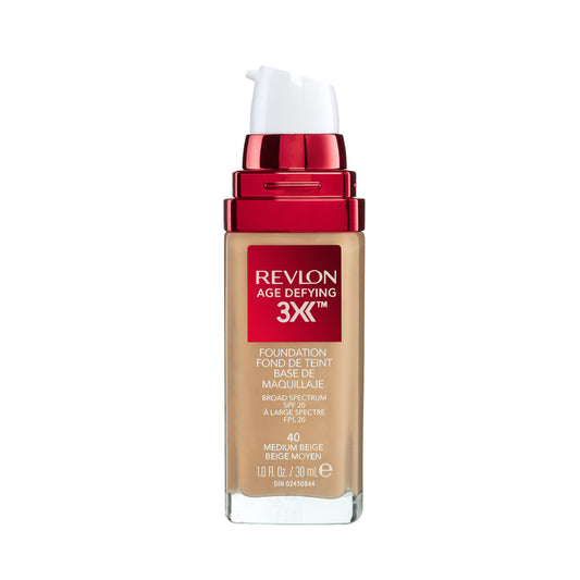 Revlon Age Defying 3X Medium Beige Foundation Spf 20 - 30mL