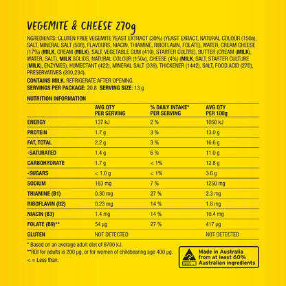 Vegemite Cheesy Bite Spread 270g