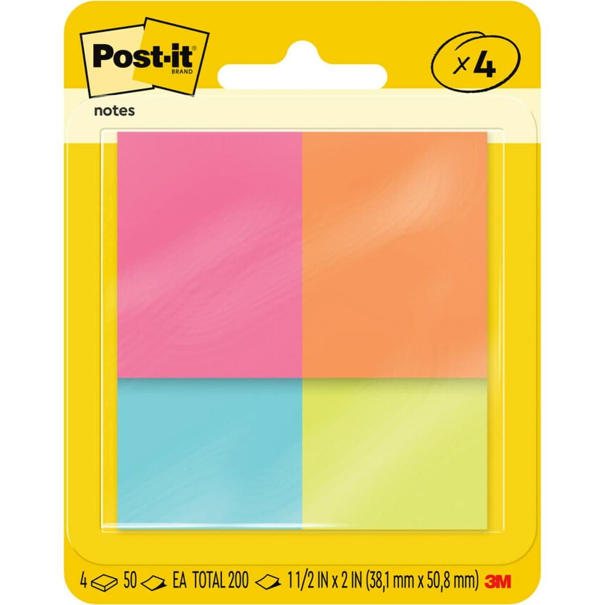 Post-it Mini Notes 4 Pack