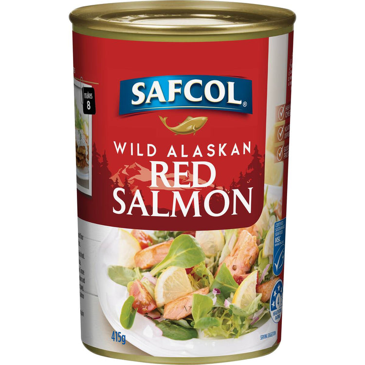 Safcol Wild Alaskan Red Salmon 415g